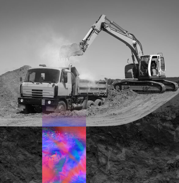 GPR detection beneath autonomous construction machinery